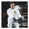 Bib Overalls | Ansell 44304 A40 Coveralls - X-Large, White (25/Carton) image number 3