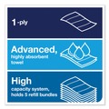 Paper Towels and Napkins | Tork 105065 1-Ply 7.91 in. x 8.85 in. PeakServe Continuous Hand Towel - White (12/Carton) image number 5