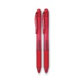 Bulk Savings Pricing 2 | Pentel BLN105-B Fine 0.5 mm EnerGel-X Retractable Gel Pen - Red Ink, Translucent Red/Red Barrel (1-Dozen) image number 1