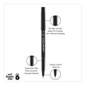 Pens | uni-ball 60143 ONYX Fine 0.7 mm Roller Ball Pen - Black Ink/Black Barrel (1-Dozen) image number 2