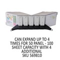 Office Jansan | Durable 554210 10 in. x 5.88 in. x 13.5 in. 10 Panels SHERPA Desk Reference System - Gray Borders image number 7