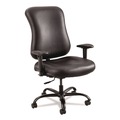 Office Chairs | Safco 3592BL Supports Up to 400 lbs. 19 in. to 22 in. Seat Height Optimus High Back Big and Tall Chair - Vinyl, Black image number 2
