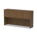  | Alera VA286615WA Valencia Series 4 Compartments 64.75 in. x 15 in. x 35.38 in. Hutch with Doors - Modern Walnut image number 2