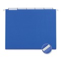  | Universal UNV14116EE Deluxe Bright Color 1/5-Cut Tab Letter Size Hanging File Folders - Blue (25/Box) image number 0
