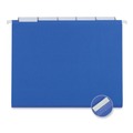 Office Jansan | Universal UNV14116EE Deluxe Bright Color 1/5-Cut Tab Letter Size Hanging File Folders - Blue (25/Box) image number 0