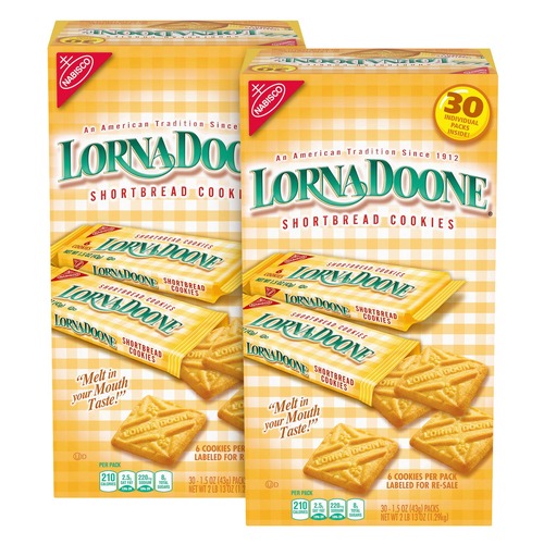 Snacks | Nabisco 810128792134 1.5 oz Lorna Doone Cookies - Shortbread (60/Carton) image number 0