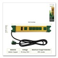 Office Electronics & Batteries | GoGreen Power GG-26114 6 ft. Cord 250 Joules 6-Outlet Metal Surge Protector - Yellow image number 1