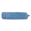 Mops | Rubbermaid Commercial FGQ82000BL00 13.75 in. x 5.5 in. x 0.5 in. Microfiber Wall/Stair Wet Mopping Pad - Blue image number 1