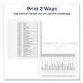 Office Jansan | Avery 11166 Ready Index 11 in. x 9.25 in. 26-Tab Customizable TOC A to Z Tab Dividers - Black/White (1-Set) image number 4