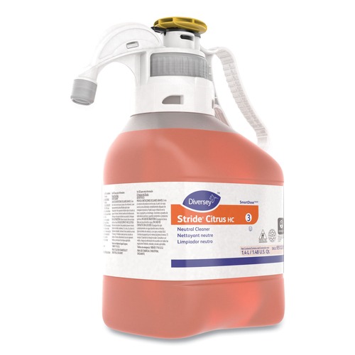 Odor Control | Diversey Care 95122613 1.4mL Stride Neutral Cleaner - Citrus Scent (2/Carton) image number 0