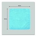 Office Jansan | Rubbermaid Commercial 1820583 16 in. x 16 in. Microfiber Cleaning Cloths - Blue (24/Pack) image number 4