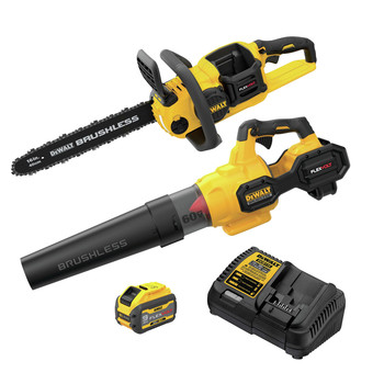  | Dewalt DCBL772X1-DCCS670B 60V MAX FLEXVOLT Brushless Lithium-Ion Cordless Handheld Axial Blower and 16 in. Chainsaw Bundle (3 Ah)