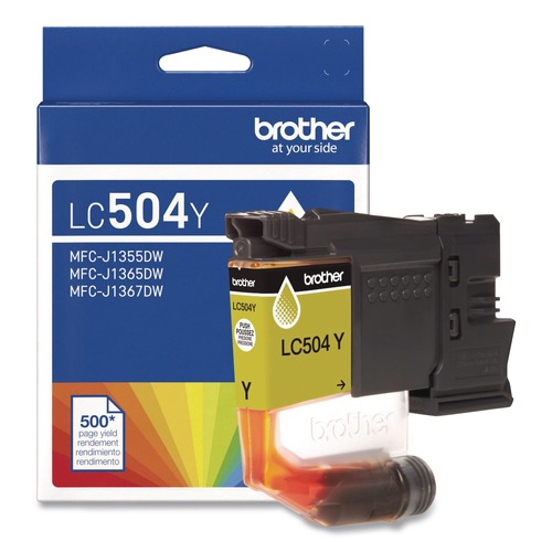 Brother LC504YS INKvestment 500 Page-Yield Ink - Yellow