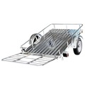 Utility Trailer | Detail K2 MMT4X6OG 4 ft. x 6 ft. Multi Purpose Open Rail Galvanized Utility Trailer image number 1