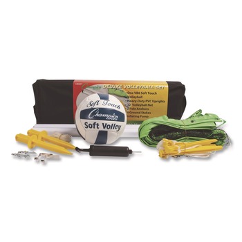 Champion Sports Deluxe Official-Size Volleyball Set (10/Set)