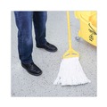 Mops | Boardwalk BWK220RCT 20 oz. Rayon Premium Cut-End Wet Mop Heads - White (12/Carton) image number 8