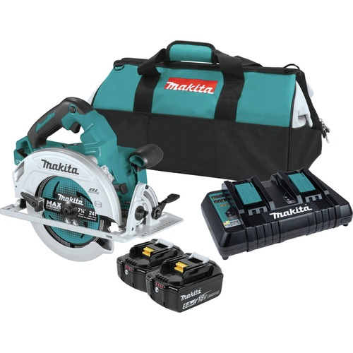 New Year New Savings! Save $25 off $150 | Makita XSH06PT 18V X2 (36V) LXT Brushless Lithium-Ion 7-1/4 in. Cordless Circular Saw Kit with 2 Batteries (5 Ah) image number 0