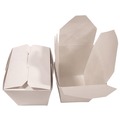 Food Trays, Containers, and Lids | Kari-Out 3103026 3.63 in. x 3 in. x 3.5 in. 26 oz. Paper Food Pail - White (400/Carton) image number 4