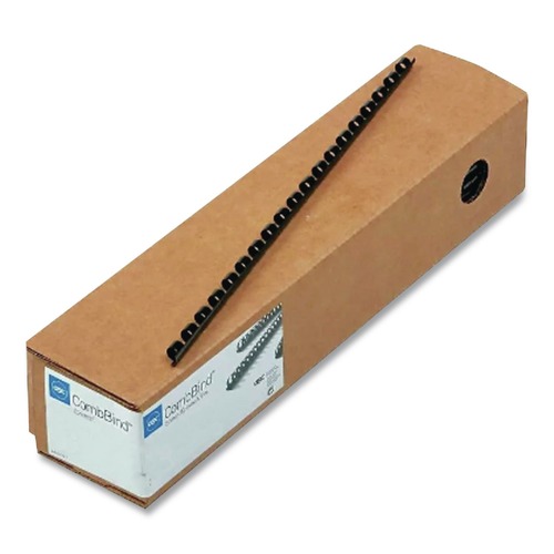 Office & Office Supplies | GBC 4000068 1/2 in. Diameter 90 Sheet Capacity CombBind Standard Spines - Black (100/Box) image number 0
