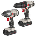 Porter-Cable PCCK604L2 20V MAX Cordless Lithium-Ion Drill Driver and Impact Drill Kit image number 1