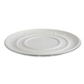 Food Trays, Containers, and Lids | Eco-Products EP-SCPTR14NFA 14 in. Diameter Vanguard Molded Fiber Sugarcane Pizza Tray - White (50/Carton) image number 0
