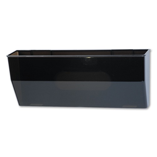 Just Launched | Deflecto 50102 15 in. x 3 in. x 6-3/8 in. Magnetic DocuPocket Wall File - Legal, Smoke image number 0