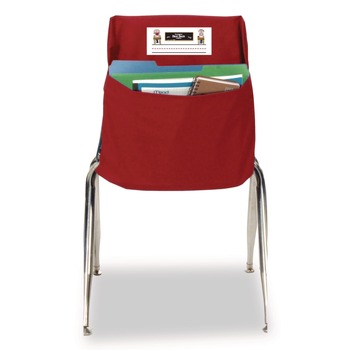 Victor 11 in. x 15.5 in. x 14 in. Fabric Elastic-Back Seat Sack for Chairs 12 in. to 17 in. Wide - Red