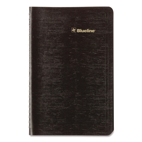 Calendars & Planners | Blueline C5075.81T 12-Month (Jan to Dec): 2026 8 in. x 5 in. Plan and Link Weekly Planner - Black Cover image number 0