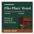 Coffee | Starbucks 12434812 Coffee K-Cups Pack - Pike Place (96/Carton) image number 2