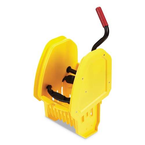 Mop Buckets | Rubbermaid Commercial 2064959 WaveBrake 2.0 Down-Press Plastic Wringer - Yellow image number 0
