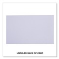 Office Jansan | Universal UNV47210EE 3 in. x 5 in. Ruled Index Cards - White (100/Pack) image number 7