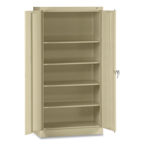 Office Furniture & Lighting | Tennsco 7215-CPY 30w x 15d x 72h Assembled High Standard Cabinet - Putty image number 0