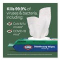 Cleaning & Janitorial Supplies | Clorox 31430 8 in. x 7 in. 1-Ply Flex Pack Disinfecting Cleaning Wipes - Fresh Scent White (6/Carton) image number 8