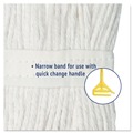 Mops | Boardwalk BWK2024CEA No. 24 Cotton Cut-End Wet Mop Head - White image number 7