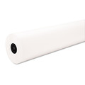 Arts & Crafts Supplies | Pacon P101208 36 in. x 1000 ft. 40 lb Cover Weight Decorol Flame Retardant Art Rolls - Frost White (1-Roll) image number 1