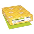 Office Jansan | Neenah Paper 26791 Exact Brights 20 lbs. 8.5 in. x 11 in. Color Paper - Bright Green (500/Ream) image number 0