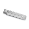 Office Jansan | Cosco 091460 Jiffi-Cutter 3 in. Metal Handle Compact Utility Knife with Retractable Blade - Chrome (12/Box) image number 2