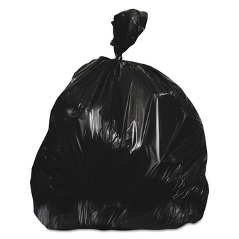 Heritage 43 in. x 47 in. 56 gal. 0.7 mil Linear Low-Density Can Liners - Black (100/Carton)