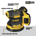 Random Orbital Sanders | Dewalt DCW210D1 20V MAX XR Brushless Lithium-Ion Variable Speed 5 in. Cordless Random Orbital Sander Kit (2 Ah) image number 4