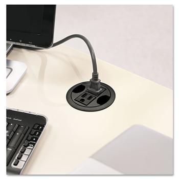 HON 3 in. Diameter AC Power Hub - Black
