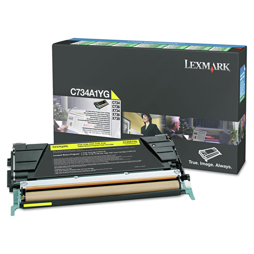 Office Jansan | Lexmark C748H1YG C748H1YG 10,000 Page-Yield Return Program High-Yield Toner - Yellow image number 0