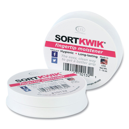 Office Jansan | LEE 10132 1.75 oz. Sortkwik Fingertip Moisteners - Pink (2/Pack) image number 0