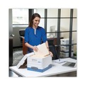 Office Jansan | Bankers Box 00701 12 in. x 24 in. x 10 in. Stor/file Storage Box - Letter, White/Blue (12/Carton) image number 4
