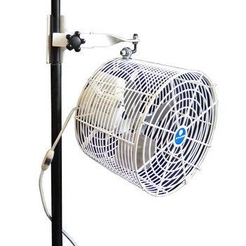 HEATING COOLING VENTING | Versa-Kool VK12TF-SPM-W 12 in. Deep Guard Pole-Mounted Circulation Fan