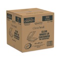 Food Trays, Containers, and Lids | Dart C95PST1 ClearSeal 9.3 in. x 8.8 in. x 3 in. Hinged-Lid Plastic Containers - Clear (200/Carton) image number 0