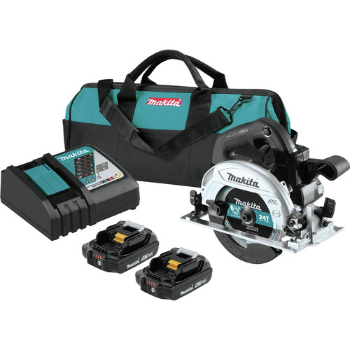 Circular Saws | Makita XSH04RB 18V LXT Lithium-Ion 2.0 Ah Sub-Compact Brushless 6-1/2 in. Circular Saw Kit image number 0