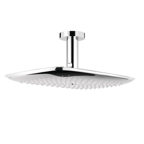Fixtures | Hansgrohe 27390001 PureVida 15 in. x 10 in. Ceiling Mount Showerhead (Chrome) image number 0
