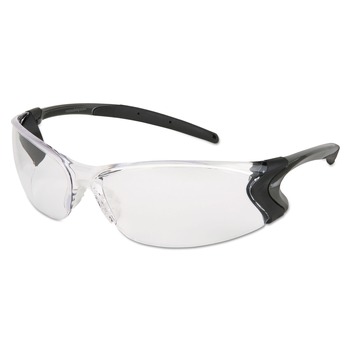 MCR Safety Backdraft Glasses - Clear Frame/Hard Coat Clear Lens