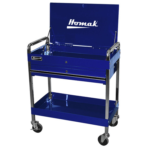 Tool Carts | Homak BL05500190 32 in. Professional 1-Drawer Service Cart - Blue image number 0