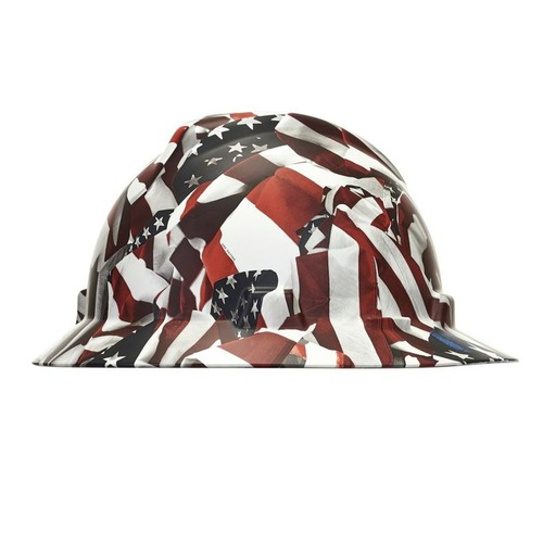 Hard Hats | MSA 10204780 V-Gard Hydro Dip Hat - One Nation image number 0